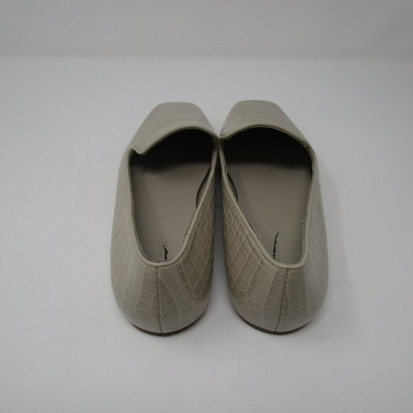 Vince Clark Square-Toe Croc-Embossed Leather Loafers 6.5 NWT - Picture 4 of 7